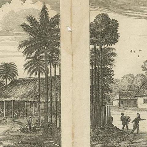Antique Print of the Churches of Ilondi Matual, Ureputti, Catavelli and Paretitu, close-up 1