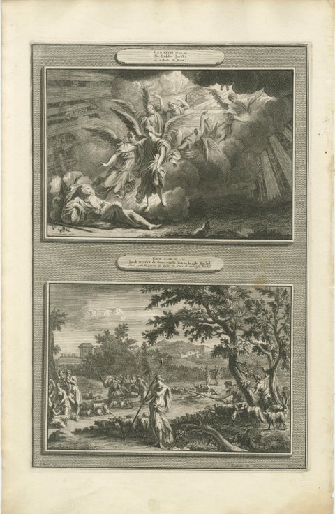 Antique Biblical Engravings, Mortier Amsterdam, Genesis & Apocalypse, c.1700, view 3