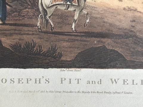 Joseph's Pit and Well, Aquatint of Jubb Yussef in Israel, 1803, view 9