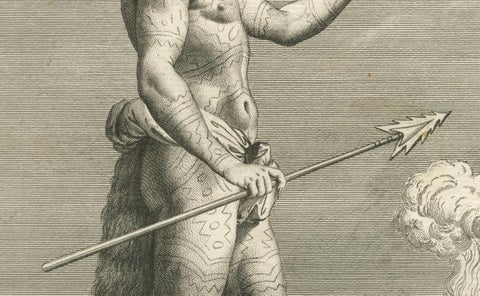 Saturiova: The Warrior King of Florida Performing a Ritual Sacrifice, c.1790, close-up 3