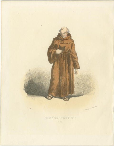 The Humble Path: Portrait of a Franciscan Monk, Plate 45, 1862, view 2