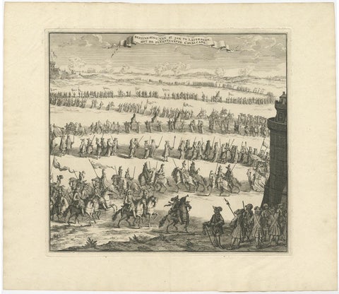 Procession of Horsemen and Cardinals During the Entrance of a New Pope, ca.1700, view 2