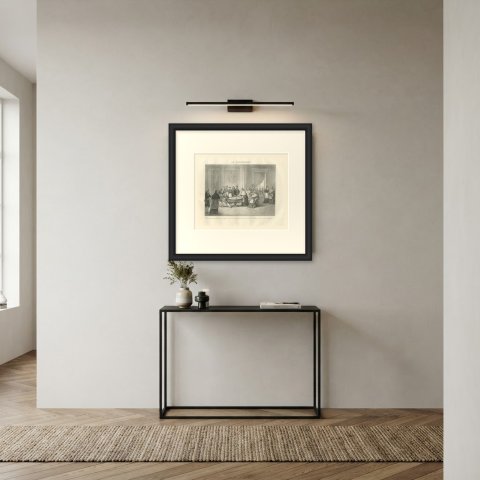 The Concordat, the First Consul and Prelates, Antique Madou Lithograph, 1827, shown framed in a room, true to size