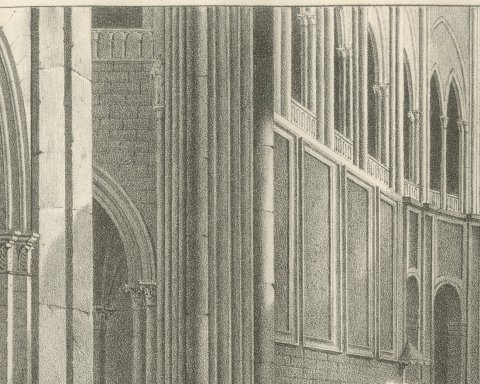 Restoration of Religion, Concordat Proclaimed, Antique Madou Lithograph, 1827, close-up 2
