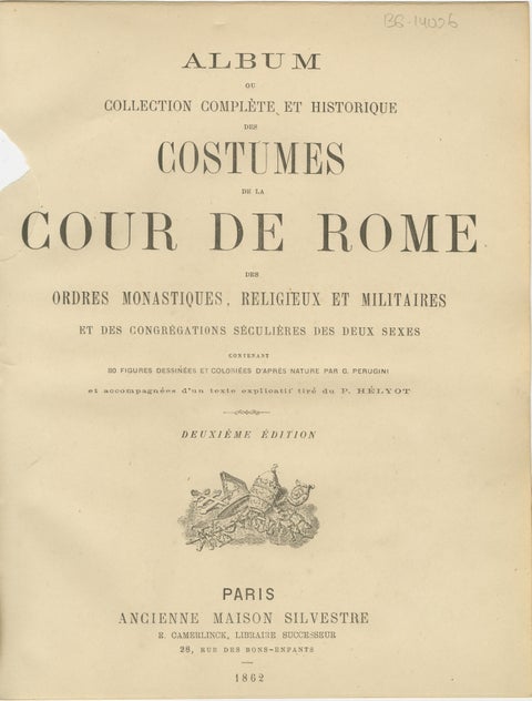 Le Pape en Grande Cérémonie, Genuine Antique Print of the Pope in Full Ceremony, view 3