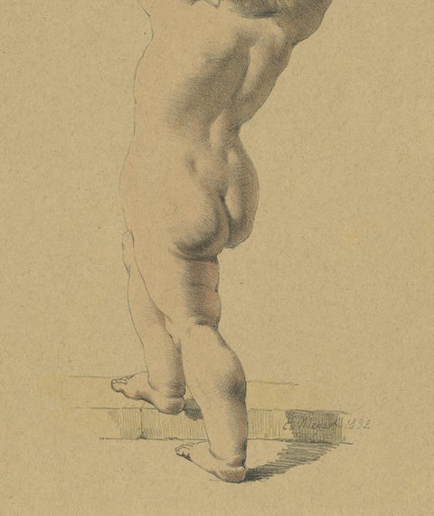 Antique Litho of an Angel by Meyer, 1892, view 4