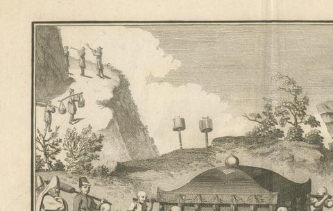 Chinese Funeral Procession with Palanquin, Engraving after Sonnerat, 1806, close-up 3