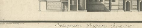West Elevation of Hagia Sophia in Constantinople, Engraving, 1776, close-up 4
