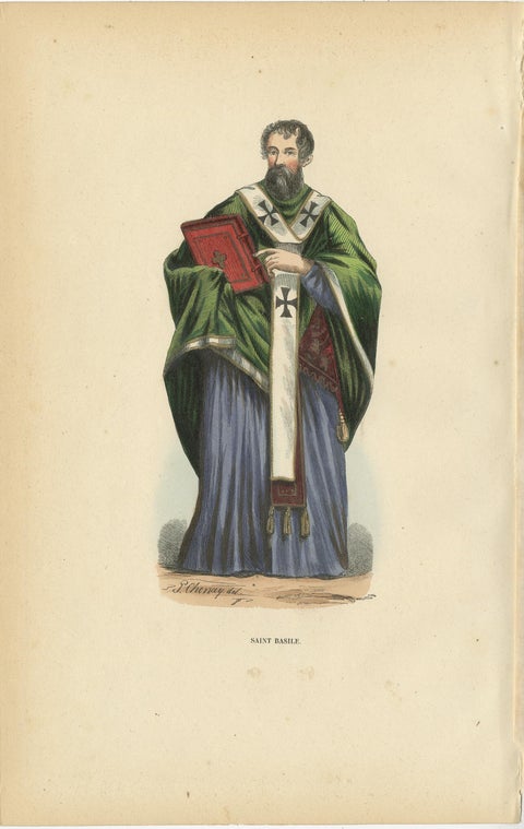 Saint Basil, Father of Communal Monasticism in Eastern Christianity, 1845, view 2