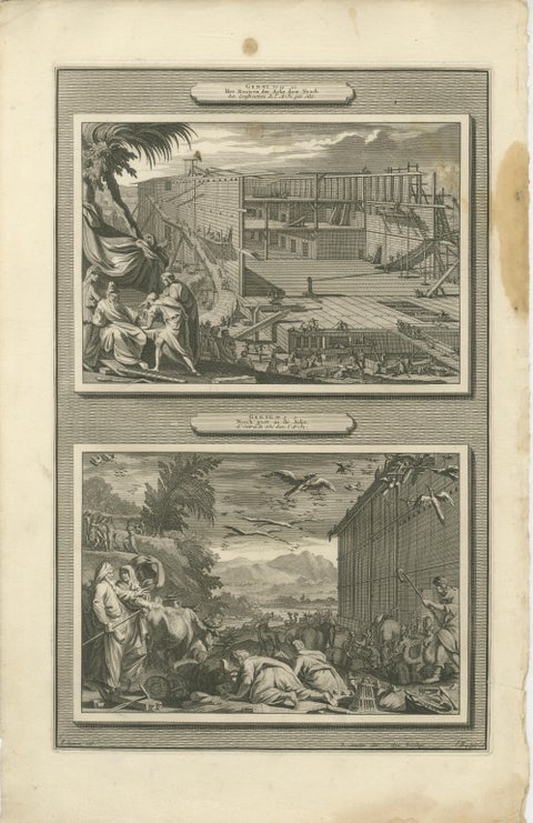 Creation of the World to Abraham Sacrifice, Genesis Engravings, 1700, view 6