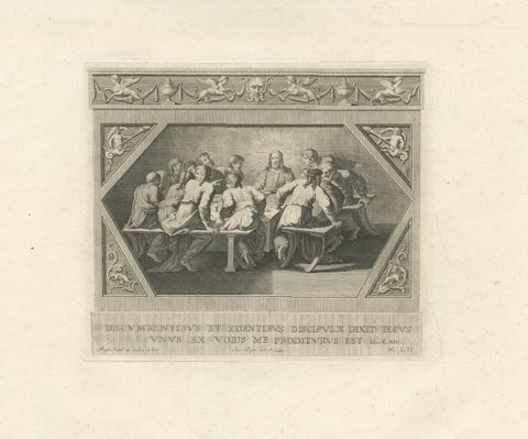 Antique Religion Print of God Appearing to Isaac and Isaac and Rebecca, c.1850, close-up 2