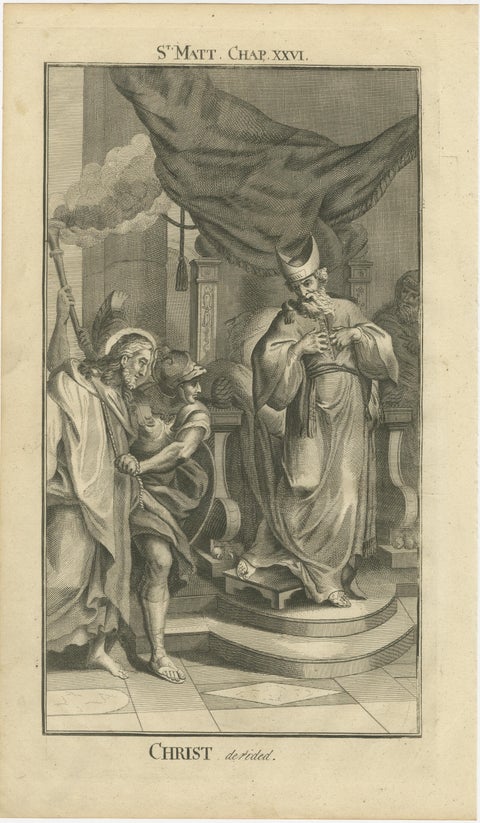 Three Biblical Engravings, Christ’s Entry, Trial & Parable of Labourers, c.1735, view 4