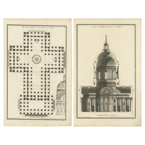 Neoclassical Sanctum: De Neufforge's Ecclesiastical Engravings of a Church, 770