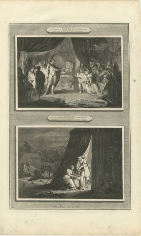 Judith Before Holofernes and Judith Beheads Holofernes, Mortier circa 1700