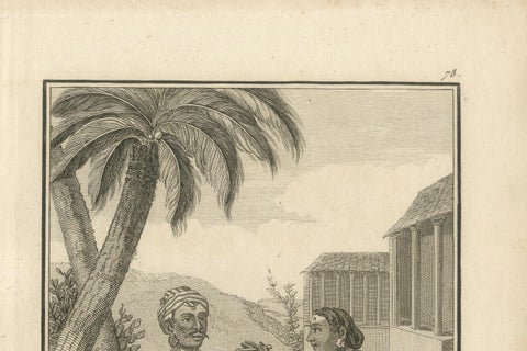 Hindu Couple with Ritual Implements, Poutchari of Darma Raja, 1806, close-up 1