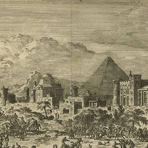 Antique Bible Print Third Plague of Egypt by J. Luyken, 1743, close-up 1