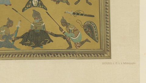Bavarian Crucifixion Icon Chromolithograph, 19th Century, Signed, close-up 6