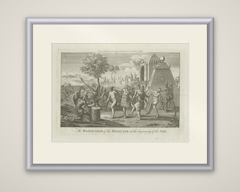Celebration and Ritual: Engraving of Mexican Festivities in the Age of Discovery, shown framed