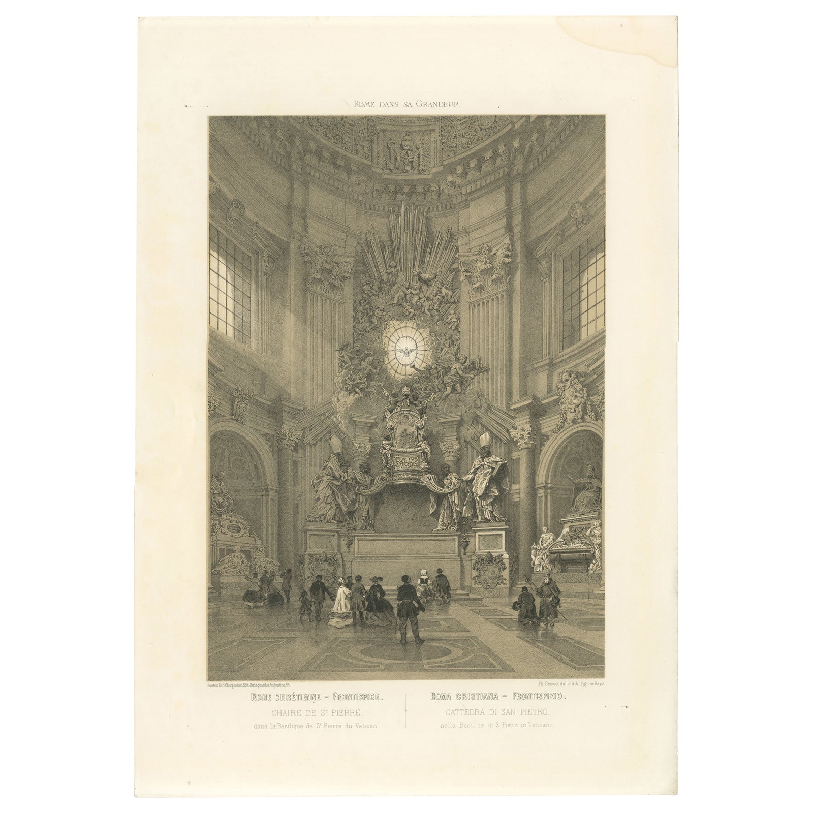 Chair of St Peter, Vatican, Baroque Masterpiece Interior, 1868