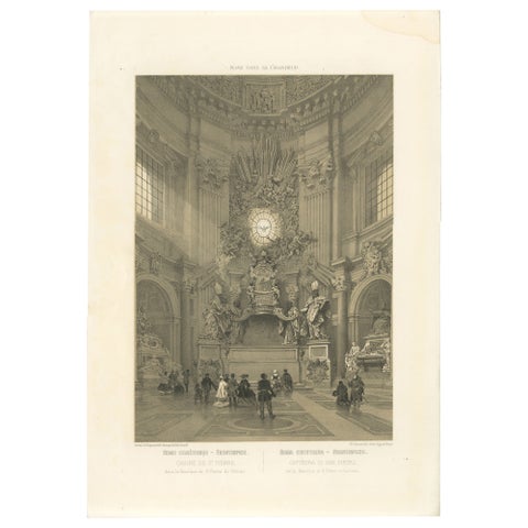 Chair of St Peter, Vatican, Baroque Masterpiece Interior, 1868