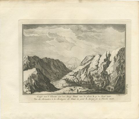 Mount Sinai Monastery from the Second Viewpoint, Antique Print, 1776, view 2