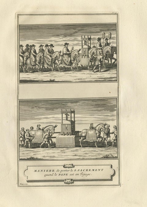 Antique Print of the Holy Sacrament by Picart, circa 1725, view 2