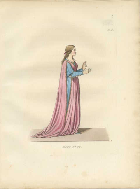 Ecclesiastical and Civic Dress in Renaissance Italy: Pope, Judge, Lady, 1845, view 4