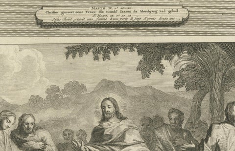 Healing of a Possessed Man & Calling of the Apostles, Pieter Mortier, ca. 1700, close-up 4