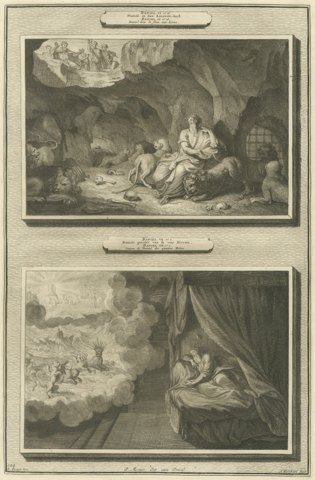 Daniel in the Lions' Den and the Vision of the Four Beasts, Mortier circa 1700