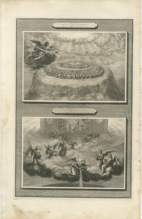 Antique Biblical Engravings, Mortier Amsterdam, Apocalypse Cycle, c.1700, view 3