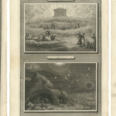 The Apocalypse of Saint John, Twelve Visionary Scenes, Pieter Mortier, c.1700, close-up 1