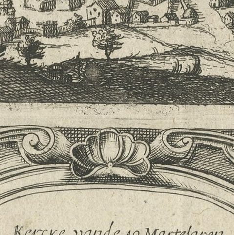 Rare Map of Rama or Ramma 'Ramallah?' in Palestine or the Holy Land, ca.1730, close-up 3