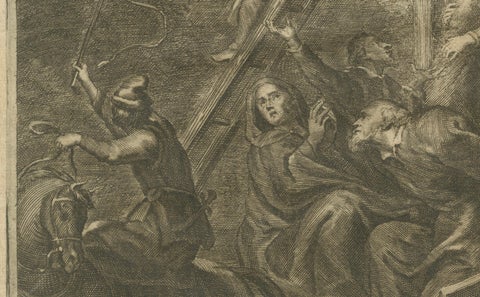 The Martyrdom of Secular Priests and One Benedictine Monk by Parlement, c.1680, close-up 3