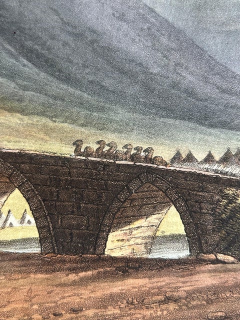 Jacob’s Bridge, Aquatint View of Syria & Holy Land by Spilsbury, 1803, view 7