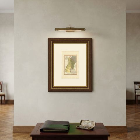 Canaan and the Captivities of Israel and Judah, Antique Map, 1823, shown framed on a wall, true to size