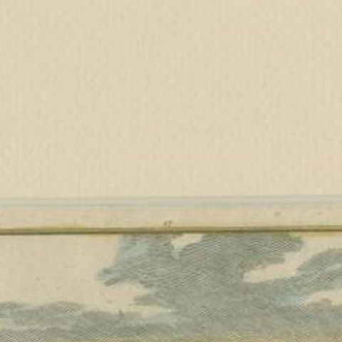 Antique Print of the Ruins of the Church of Buttinge by Spilman, c.1750, close-up 1
