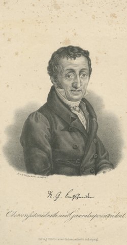 Karl Gottlieb Bretschneider, Generalsuperintendent, Lithograph, circa 1840