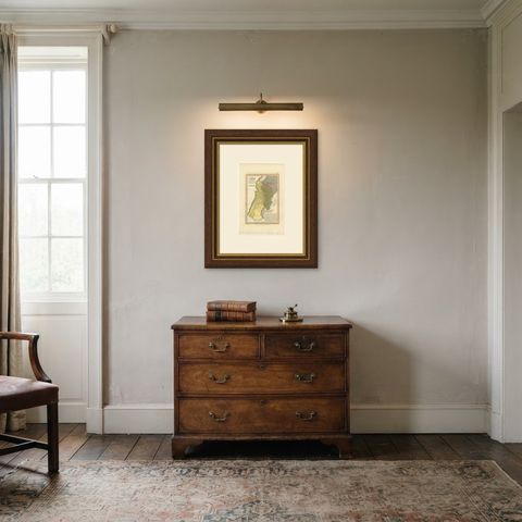 Canaan and the Captivities of Israel and Judah, Antique Map, 1823, shown framed in a room, true to size