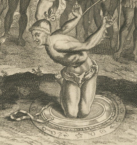Pre-Battle Rituals: The King of Florida and His Magician, ca.1780, close-up 4