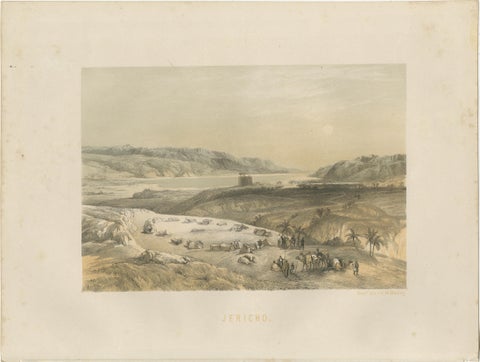 19th-Century Chromolithograph of Jericho, Biblical Landscape After David Robert, view 2
