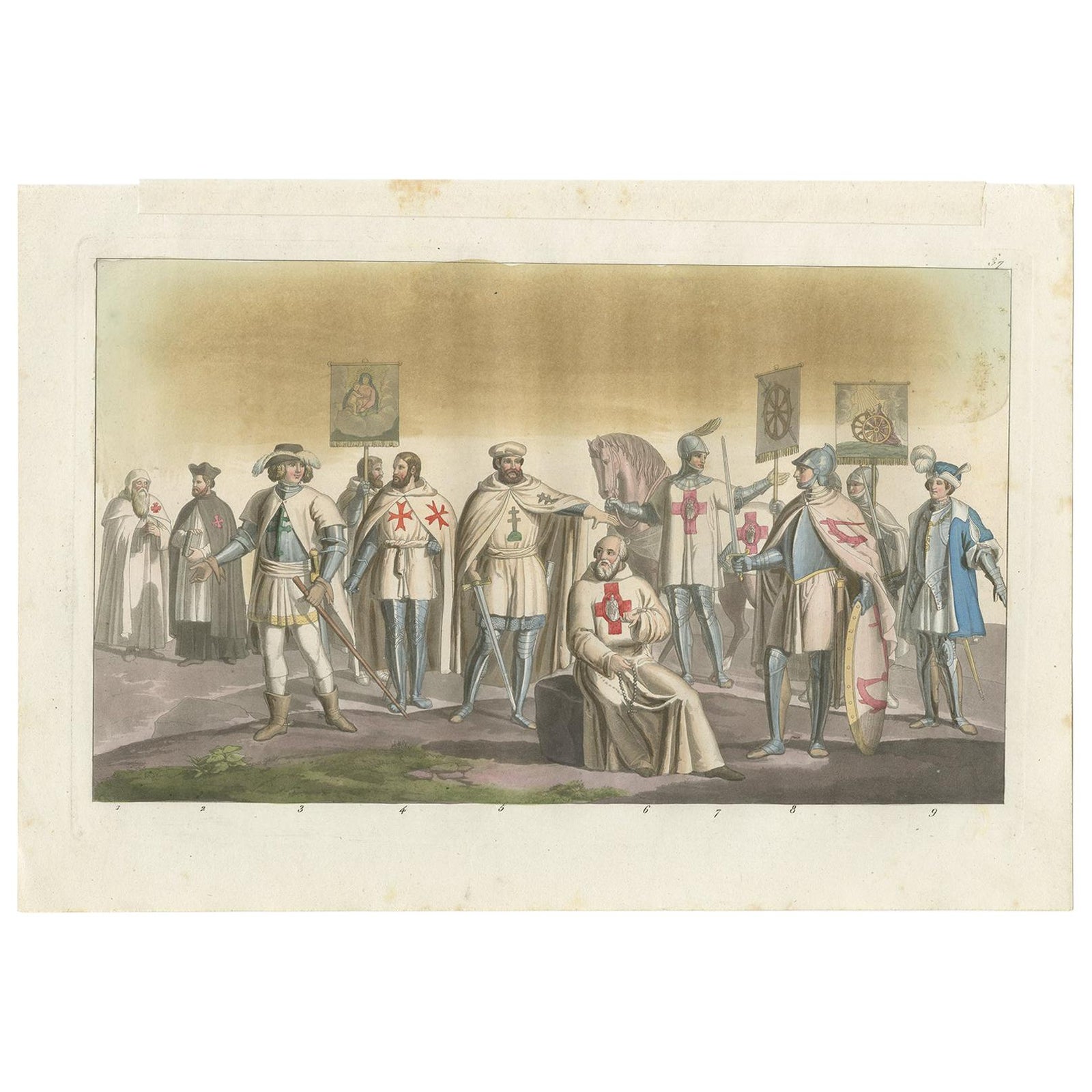 The Chivalric Orders of the Holy Land, A 19th-Century Vision, 1831