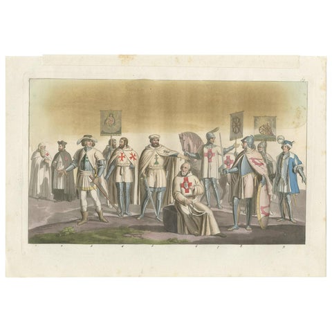 The Chivalric Orders of the Holy Land, A 19th-Century Vision, 1831