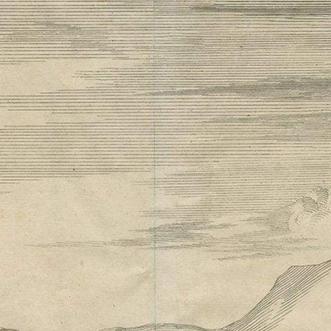 Engraving of Roman Punishments of Mass Crucifixion Outside the City Wall, 1690, close-up 2
