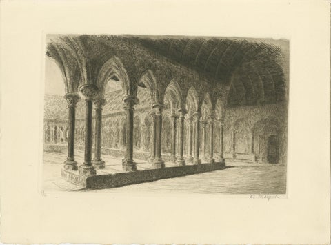 Le Mont Saint-Michel Original Etchings by Arthur Mayeur, Limited Edition 1926, view 9