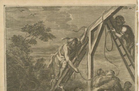 The Martyrdom of Secular Priests and One Benedictine Monk by Parlement, c.1680, close-up 4