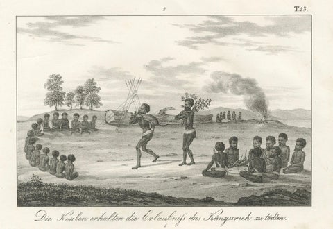 Indigenous Rituals and Ceremonies of New Holland, Published iin 1836, close-up 4