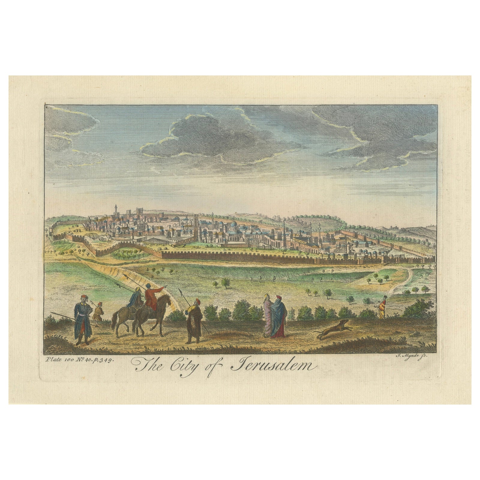 A General View of Jerusalem in the Early Part of the 18th Century" (circa 1752)