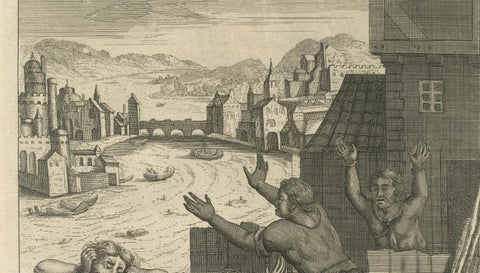 Exodus and Defiance: P.P. Bouche's 1705 Engraving of the Egyptian Midwives, close-up 2