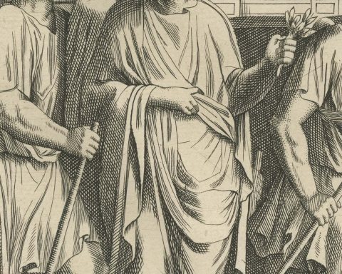 Arch of Titus Reliefs, Triumphal Chariot and Seven Branched Candlestick, 1722, close-up 1