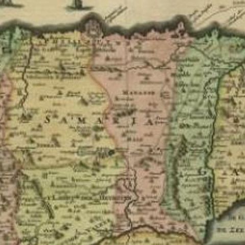 Antique Map of the Holy Land by Schut, 1710, close-up 2